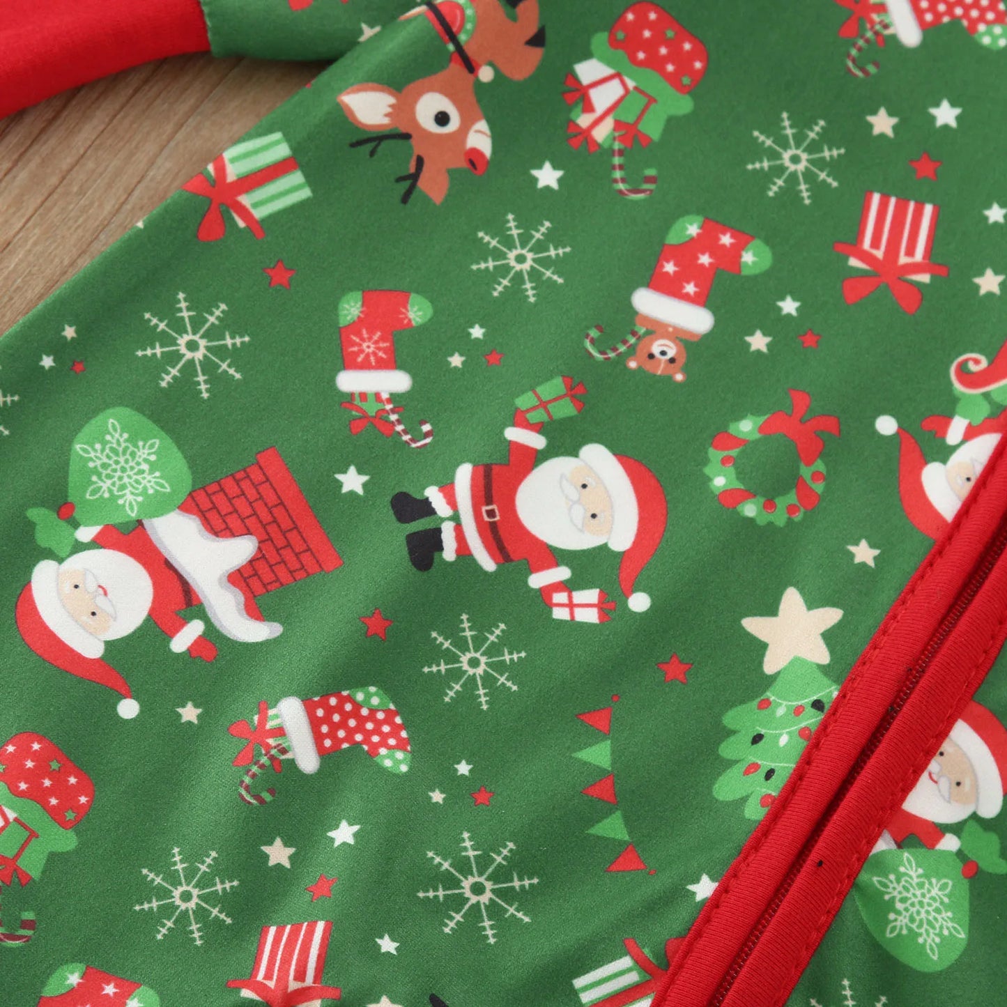 Infant Baby Christmas Print Romper