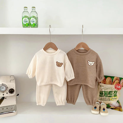 Cute Bear Sweatshirts & Pants 2pc