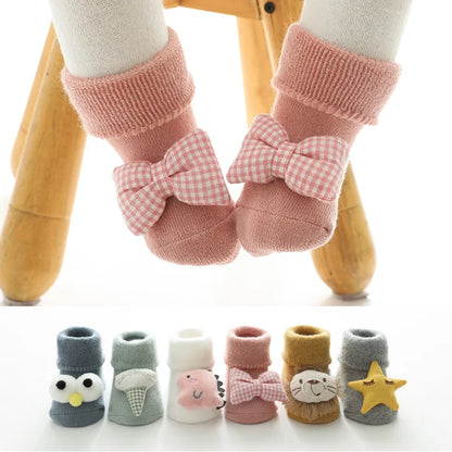 Winter Cartoon Animal Baby Socks