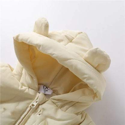 Hooded Romper Zipper Infant