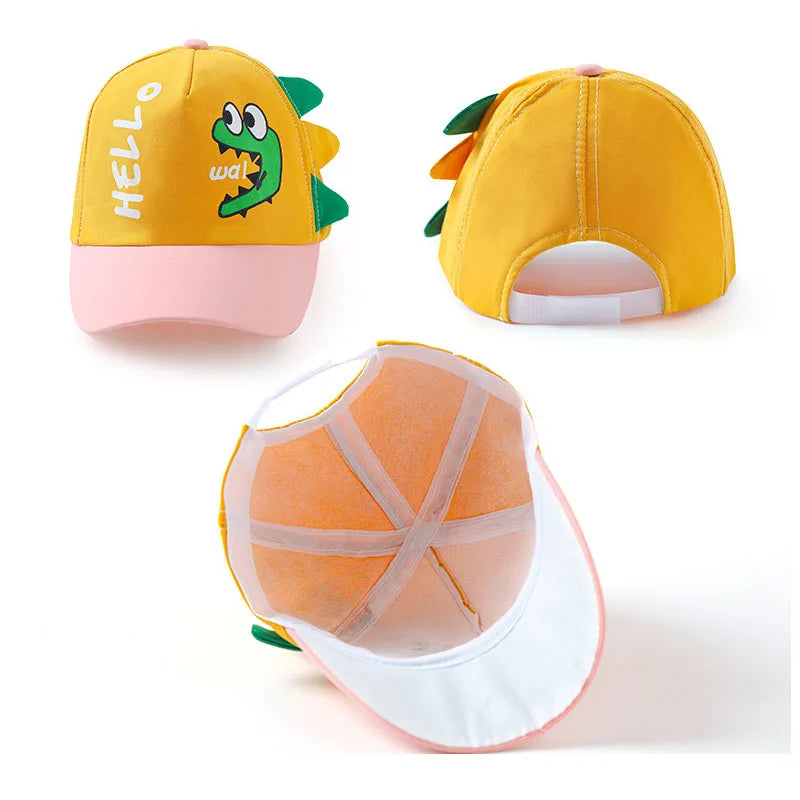 Cartoon Dinosaur Baby Baseball Cap