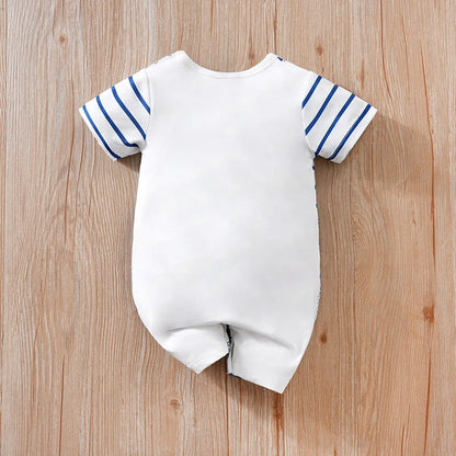 Cartoon Teddy Bear Fake Two-Piece Outdoor Outfit