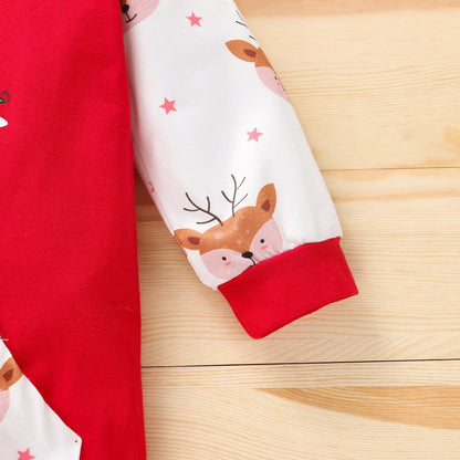 Christmas Newborn Baby Cute Deer Romper