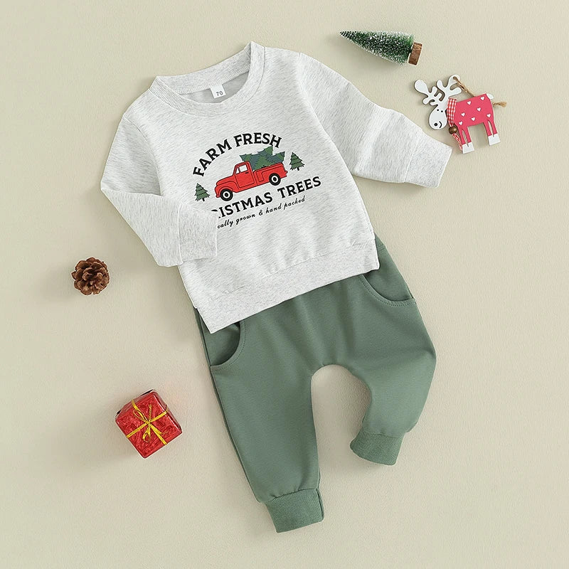 Farm Fresh Infant Baby Christmas Set