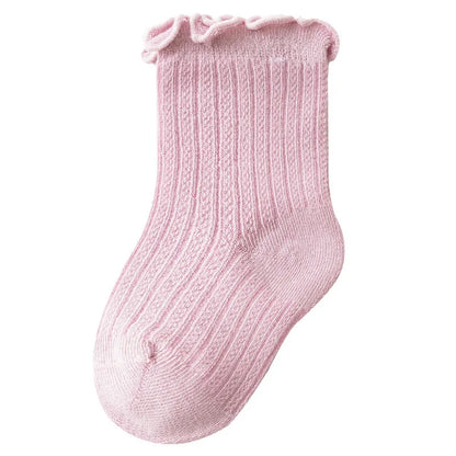 Thin Mesh Breathable Combed Cotton Socks