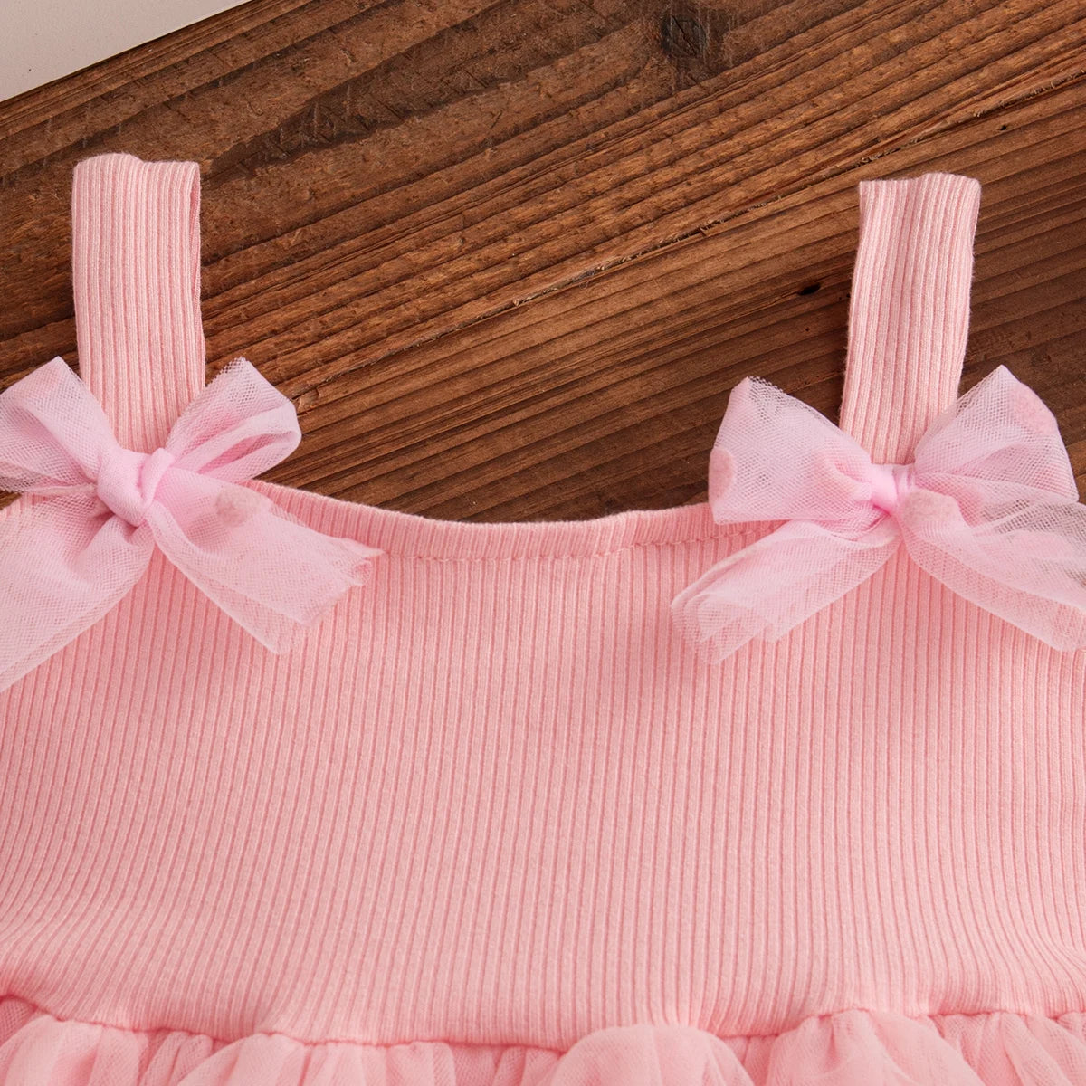 Floral Patterns And Bows Halter Puffy Girl Dress