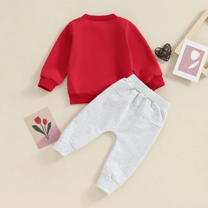 Long Sleeve Top and Elastic Waist pants Outfits
