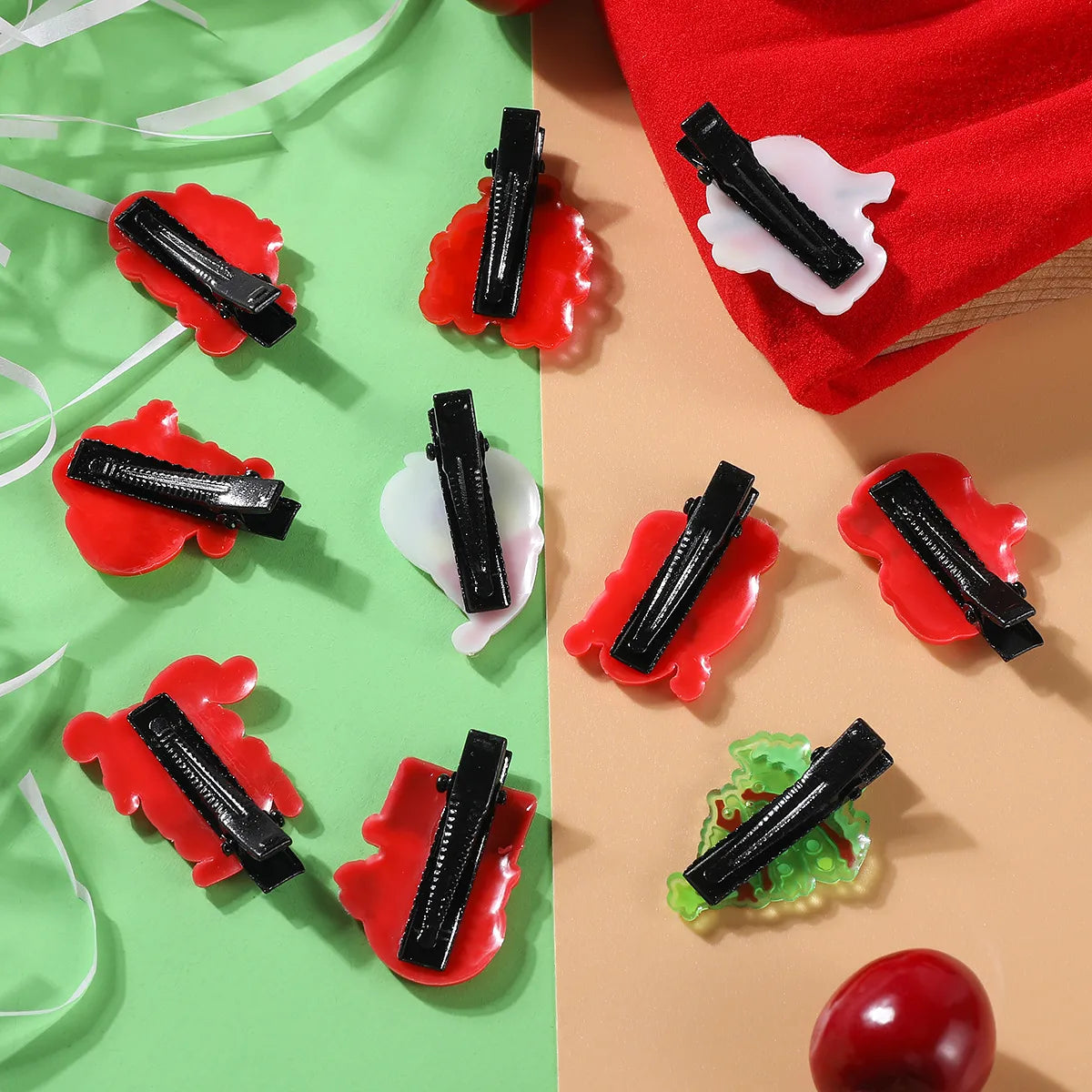 Cute Christmas Hair Clips 10PCS/Set