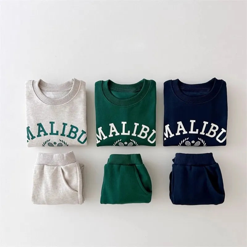 Tracksuit Tops + Pencil Pants 2pcs Infant Cotton Sweatshirt Set