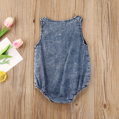 Summer Clothing Denim Rompers