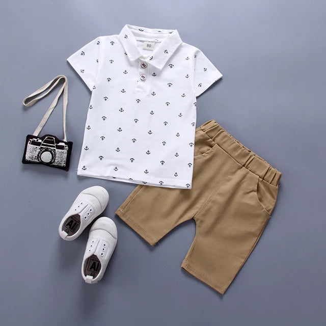 Kids T-shirt+shorts 2pcs Outfit