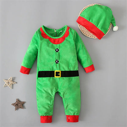 Newborn Baby Christmas Clothes Santa Claus Romper Long Sleeves Jumpsuit for Toddler New Year Costume Infant Xmas Outfits