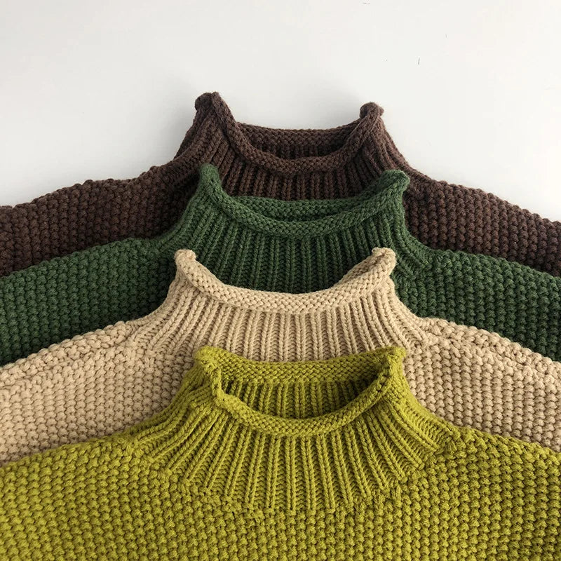 Sweater Vintage Knitwear Turtleneck