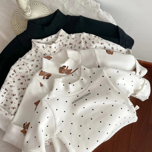 girl's soft Long-Sleeve Turtleneck top