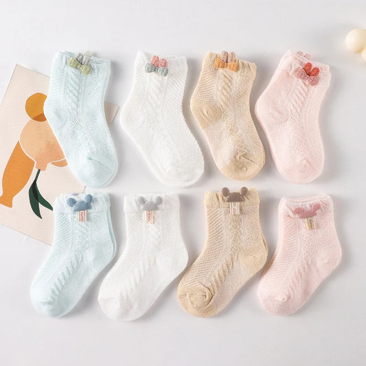 4Pcs Infant Socks Mesh