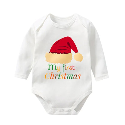 1st Christmas Baby Bodysuits