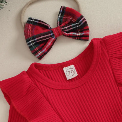 Christmas Festive Plaid 2Pcs Set