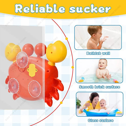 Crab Shaped Baby Bubble Bath Toys with Music Maker for Bathtub Baby Bath Toys Parent Child Toys Bubble Machine During Bath Time