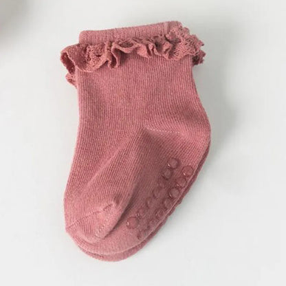 4Pair baby Girl non-slip socks