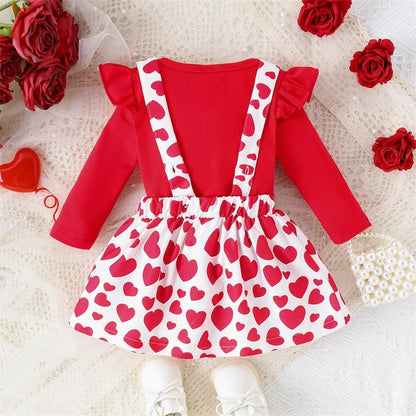 Baby girl Valentine’s Day outfit 2 piece set