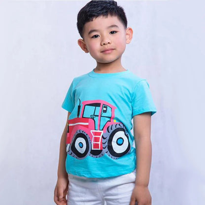 Short Sleeve Shirt tractor print