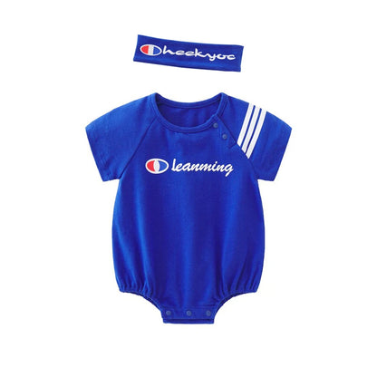 Baby summer short-sleeved jumpsuit