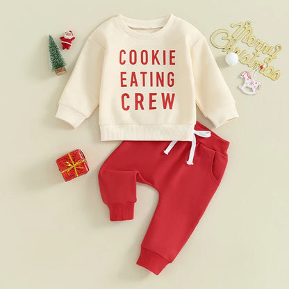 Cookie Eating Crew Infant Baby Christmas Set