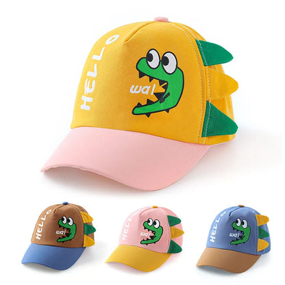 Cartoon Dinosaur Baby Baseball Cap