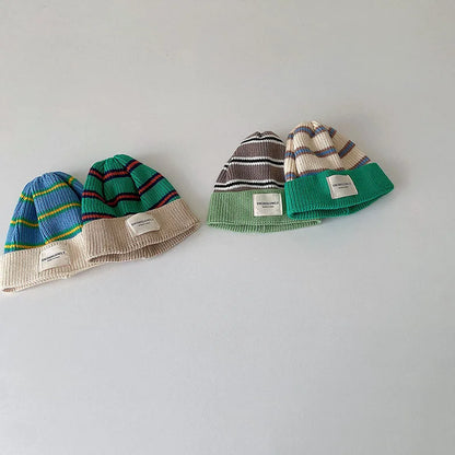 Striped Beanie Baby Cap