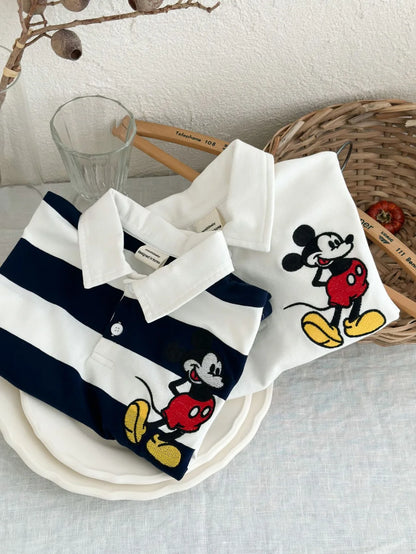 Short sleeve Polo shirt Children Cartoon Cotton Tops