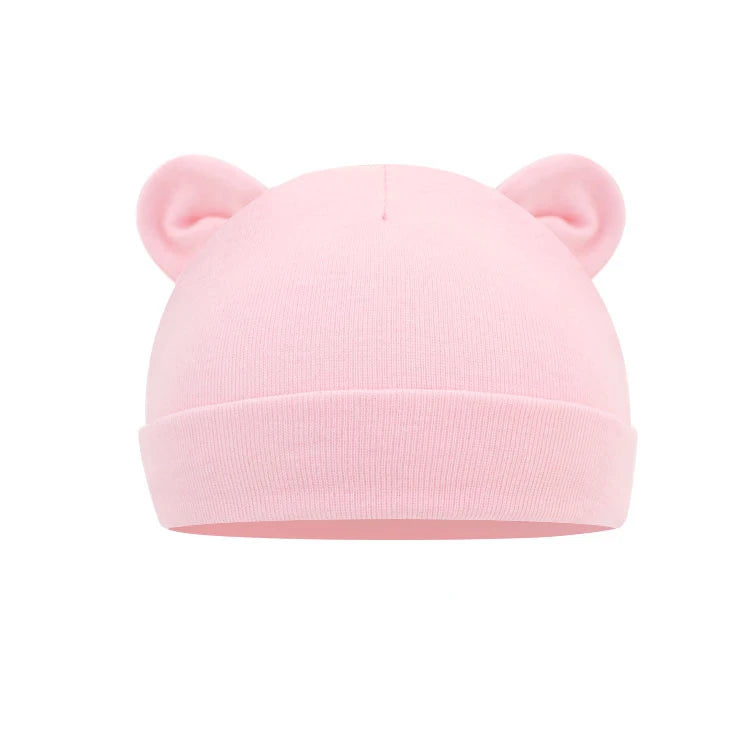 Baby Comfortable Cute Ear Shape Solid Color Hats