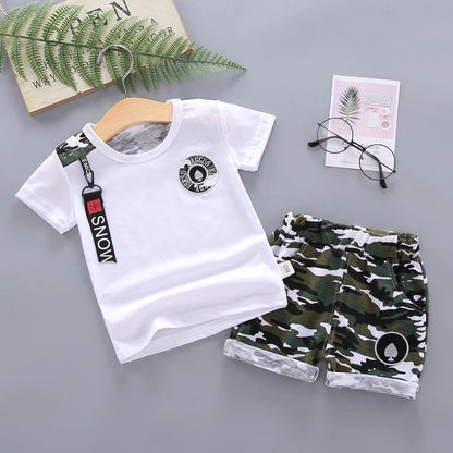Boys T-Shirt + Shorts 2Pcs/Sets