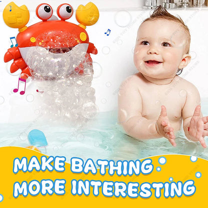 Crab Shaped Baby Bubble Bath Toys with Music Maker for Bathtub Baby Bath Toys Parent Child Toys Bubble Machine During Bath Time