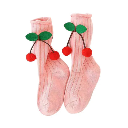 Cute Cherry Cotton Socks