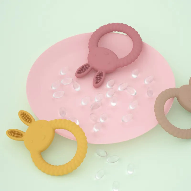 Food Grade Baby Rabbit Silicone Teether