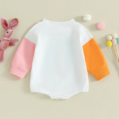 Sweatshirt Romper Bunny Oversized Bubble romper