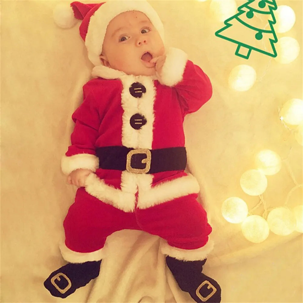 Baby Christmas Santa Claus Costume Outfit