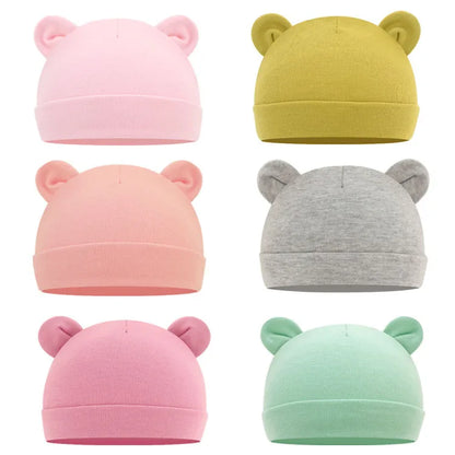 Baby Comfortable Cute Ear Shape Solid Color Hats