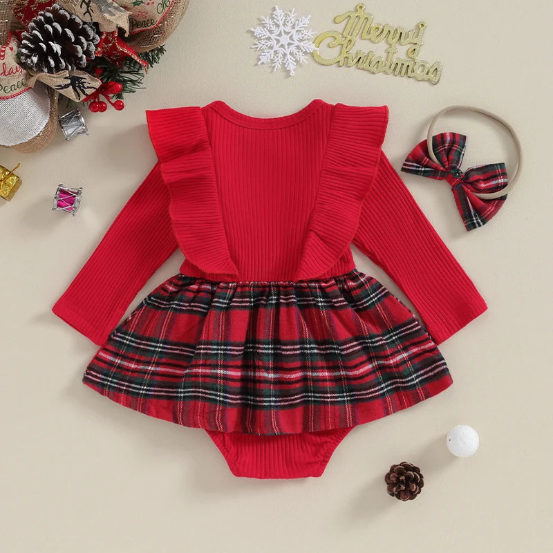 Christmas Festive Plaid 2Pcs Set