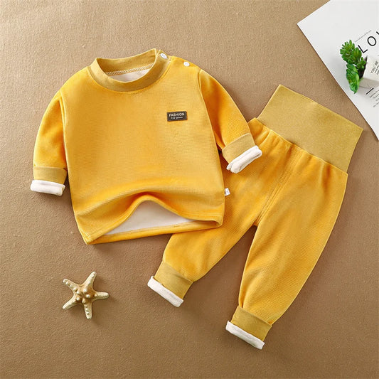 Padded Thickened Thermal outfit Fleece High Waist Suit